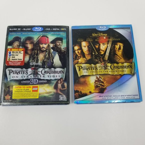 Pirates Of The Caribbean The Curse Of The Black Pearl On Stranger Tides Bundle - Picture 1 of 8